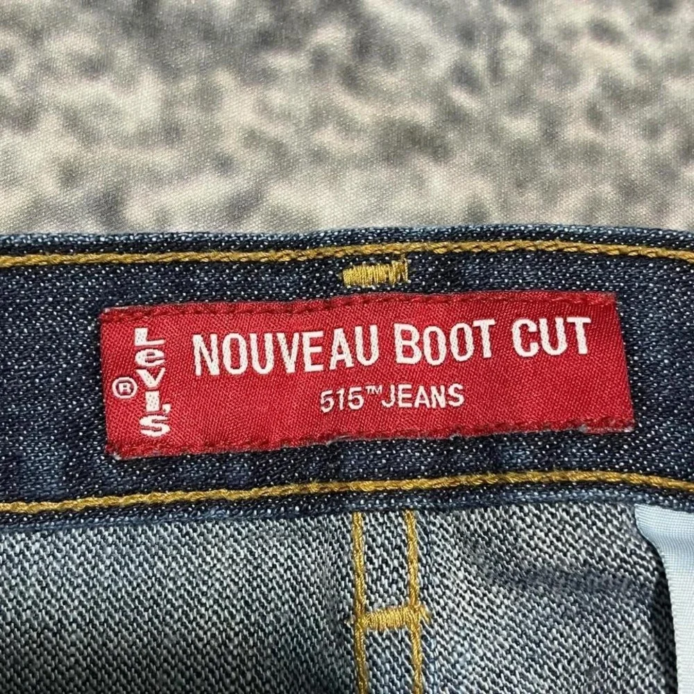 Levis 515 Nouveau Bootcut Jeans Womens 6 (31x32) Blue‎ Low Rise Western Y2K